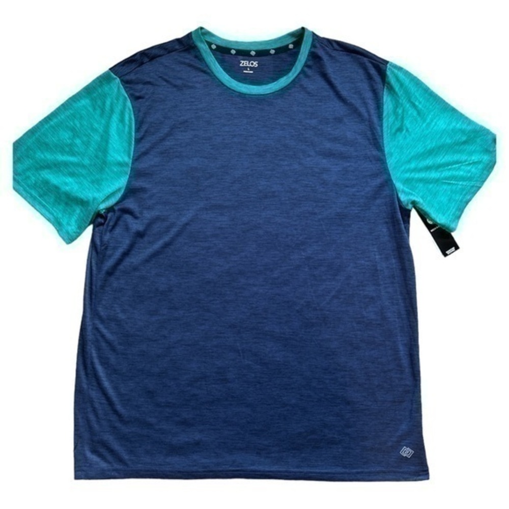 NWT Zelos size large, moisture wicking shirt with reflective accents